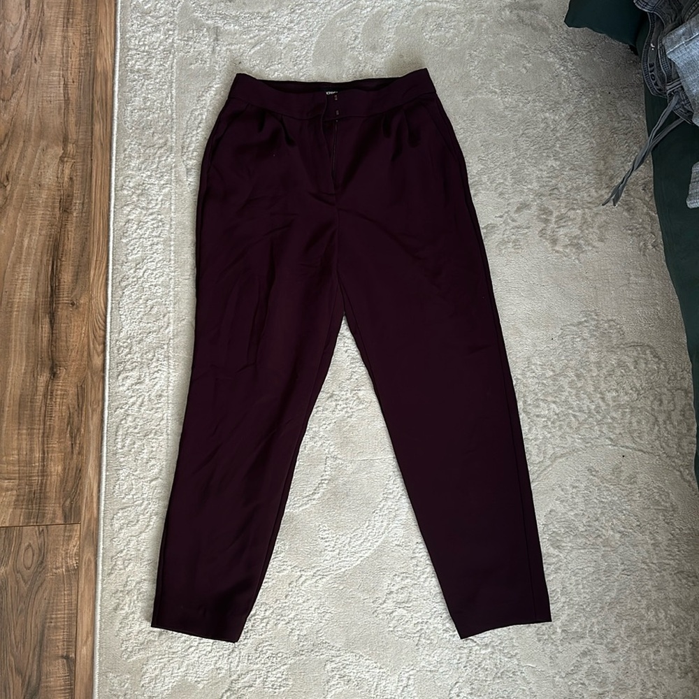 EXPRESS Ankle Super High Rise Dress Pant